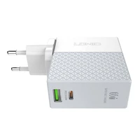 LDNIO A2620C sieninis įkroviklis USB, USB-C 65W + USB-C - USB-C laidas