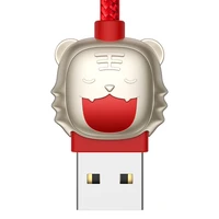 Baseus kabelis Tiger metai 3 viename - USB į Type C, Lightning, Micro USB - 3,5A 1,2 metrai (CASX010009) raudonas