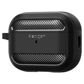 Spigen Rugged Armor dėklas Apple AirPods Pro 1 / 2 - matinė juoda