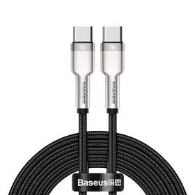 Baseus kabelis Cafule Metal PD USB-C - USB-C 2,0 m juodas 100W