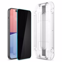 Spigen Glas.tR EZ Fit privatumo apsauginis stiklas iPhone 15 Pro Max