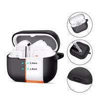 Tech-Protect silikoninis kablio dėklas Samsung Galaxy Buds 3 / 3 Pro - juodas