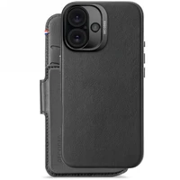 Decoded odinis nuimamas piniginės dėklas su MagSafe ir pinigine, skirtas iPhone 16 – juodas