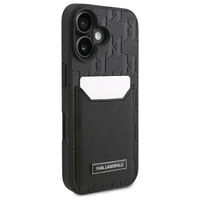 Karl Lagerfeld Kortelių Lizdai Monograma iPhone 16 Dėklas - Juodas