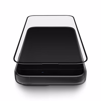 Uniq Optix matinės tekstūros grūdintas stiklas iPhone 15 Plus / 14 Pro Max su aplikatoriumi