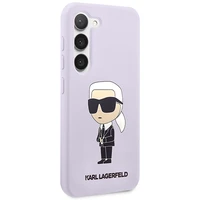 Karl Lagerfeld KLHCS23MSNIKBCU S23+ S916 kietas dėklas violetinis/violetinis Silikoninis Ikonik