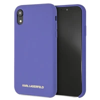 Karl Lagerfeld silikoninis iPhone Xr dėklas telefonui - violetinis