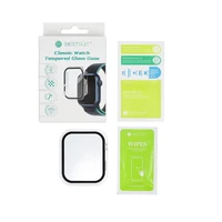 Bestsuit dėklas su hibridiniu stiklu Apple Watch serijai 7/8/9-45mm - skaidrus