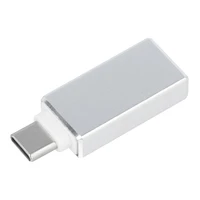 Adapteris OTG USB A 3.0 (moteriškas) į Type C (vyriškas) baltas