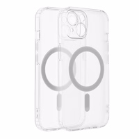 FROST MAG COVER dėklas telefonui su kameros apsauga, suderinamas su MagSafe, skirtas IPHONE 12 Pro Max, šerkšninė skaidri