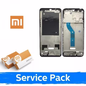 LCD ekranas suderinamas su Xiaomi Redmi 14C 4G / Poco C75 juodas su rėmeliu (Service Pack)