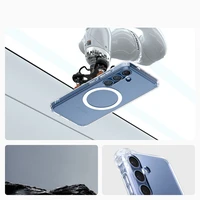 Spigen Ultra Hybrid Mag dėklas telefonui Samsung Galaxy S25 - skaidrus