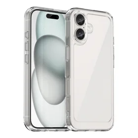 Outer Space dėklas telefonui su geliniu rėmeliu iPhone 16 Plus - skaidrus