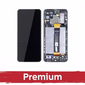 Ekranas skirtas Samsung A326 A32 5G juodas su rėmeliu OEM