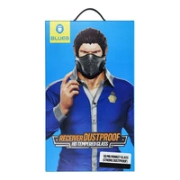 5D Mr. Monkey Apsauginis stiklas - Apple iPhone 17 Pro juodas (Strong Dustproof)