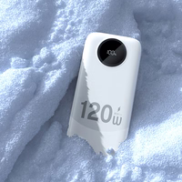 Dudao K13 10000mAh išorinė baterija su įmontuotu kabeliu - balta