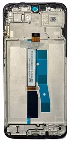 Ekranas Xiaomi Redmi 15 4G (Global)/Poco M7 4G (Global) su lietimui jautriu stikliuku ir rėmeliu Black originalus (service pack)