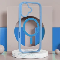 Akrilinis dėklas MagSafe iPhone 17 šviesiai mėlynas