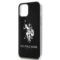 US Polo blizgus didelio logotipo dėklas telefonui iPhone 12 / 12 Pro 6.1" - juoda