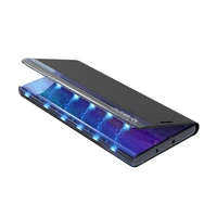 Naujas Sleep View dėklas su atvartu ir stovu Samsung Galaxy A35 - juodas