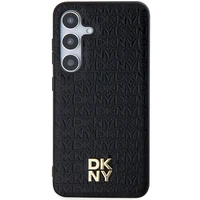 DKNY Odinis raštas metalo logotipas MagSafe dėklas telefonui skirtas Samsung Galaxy S24 - juodas