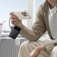 Baseus EnerFill FC31 10000mAh 45W išorinė baterija su USB-C ir Lightning laidais - juoda