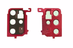 Samsung G985/G986 S20 Plus kameros su rėmeliu stikliukas Aura Red ORG