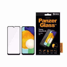 PanzerGlass E2E Reguliarus grūdintas stiklas Samsung Galaxy A03 - su juodu rėmeliu