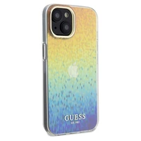 Guess IML Faceted Mirror Disco Iridescent dėklas telefonui iPhone 14 / 15 / 13 - įvairiaspalvis