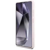 Karl Lagerfeld Silikoninis Grafiti Ikonik atspausdintas logotipas Magnetinis dėklas Samsung Galaxy S25 Ultra - rožinė