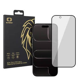 Grūdintas stiklas Tel Protect 10X Privacy DLC Diamond Coating skirtas Iphone 17 Air
