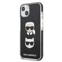 Dėklas telefonui Karl Lagerfeld Karl&Choupette Head Case iPhone 13 - juodas