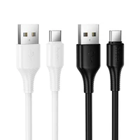 Kabelis USB A į USB C Hoco 3A 1 m X120 baltas