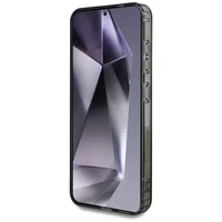 Karl Lagerfeld dėklas telefonui su kalnų krištolais Karl Head logotipu Samsung Galaxy S25 juodas