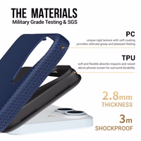 Dėklas Perfectionists Triangle Mag Case Apple iPhone 13/14 tamsiai mėlynas