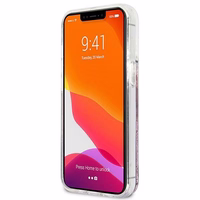 Guess GUHCP13XLG4GPI iPhone 13 Pro Max 6.7" rožinis/rožinis kietas dėklas 4G Didelis Skystas Glitter