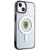 Ferrari FEHMP14SURKT iPhone 14 6.1" skaidrus kietas dėklas telefonui kontūrinis magnetinis (MagSafe)
