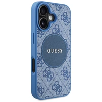 Guess 4G Circle Classic Logo Magnetinis dėklas telefonui iPhone 16 - mėlynas