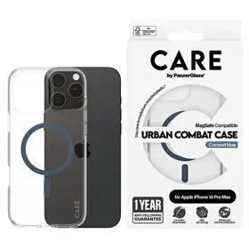 CARE by PanzerGlass Flagmano dėklas telefonui iPhone 16 Pro Max 6.9" mėlynas/mėlynas Magnetinis 1368