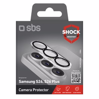 SBS rear camera protective stiklas for Samsung Galaxy S26 - with juodas frame