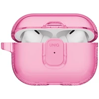 Uniq Glase Pro deklas AirPods Pro 3 Lock deklas - skaidrus rozinis