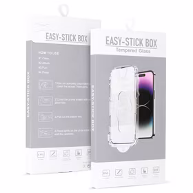 Apsauginis stiklas pilno klijų Easy-Stick Box skirtas IPHONE 16 PRO MAX juodas