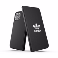 Adidas OR knygos tipo dėklas BASIC iPhone 12 Pro Max - juodas ir baltas