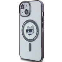 Karl Lagerfeld KLHMP15SHCHNOTK iPhone 15 6.1" skaidrus kietas dėklas IML Choupette's Head MagSafe