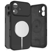 Tech-Protect Silicone magnetinis dėklas telefonui iPhone 17 - juodas
