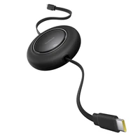 Baseus Free2Pull Mini 100W ištraukiamas USB-C kabelis - USB-C 2m - Juodas