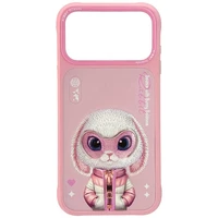 Nimmy Cool&Cute 2.0 Rabbit dėklas iPhone 17 Pro Max - rožinis