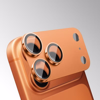 Grūdintas stiklas Tel Protect 95% AR+AF Full Metal Kameros apsauga kamerai skirtas Iphone 17 Air sidabrinis (kameros modulis)