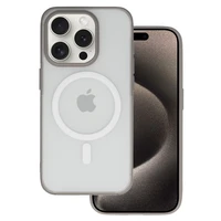 Smooth Feeling Magsafe Dėklas telefonui Iphone 15 Plus titaninis
