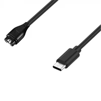 Magnetinis įkroviklis Garmin išmaniesiems laikrodžiams su USB-C - juodas